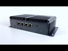 DDR4 16G แรม อินเทล N100 Fanless Industrial Mini PC 4 LAN Dual COM Linux พร้อม WIFI