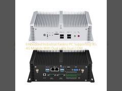 พีซีอุตสาหกรรมไร้พัดลม 3G 4G Dual LAN Dual COM
