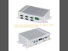 พีซีอุตสาหกรรมไร้พัดลม Intel i3 6COM GPIO