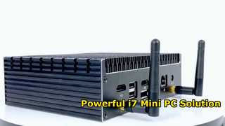 Intel Core I7 1270P โปรเซสเซอร์ Mini PC Soft Router ไฟร์วอลล์ 2 LAN 2 HD-MI 1 DP 1 Type-C สำหรับ Dail