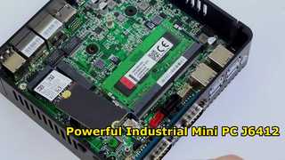 Intel Celeron J6412 Industrial Mini PC 4 Core 4 Thread พร้อม LAN สองสาย COM สองสาย
