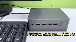 Intel N100 Processor Dual LAN มินิคอมพิวเตอร์ พร้อมสี่ USB DDR4 แรม 46GB สําหรับสํานักงานในบ้าน