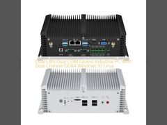 พีซีอุตสาหกรรมไร้พัดลม Dual LAN Dual COM Win10 Linux