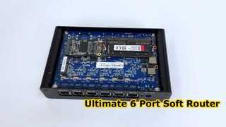 มินิพีซีพร้อมโปรเซสเซอร์ Intel Pentium 4415U 6 พอร์ต Intel I225 Gigabit LAN