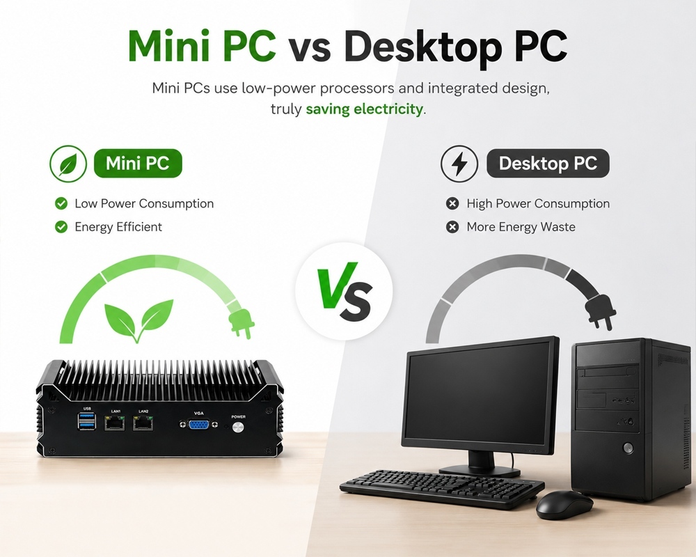 บล็อกบริษัทล่าสุดเกี่ยวกับ Does A Mini PC Really Save Electricity A One Year Power Cost Comparison