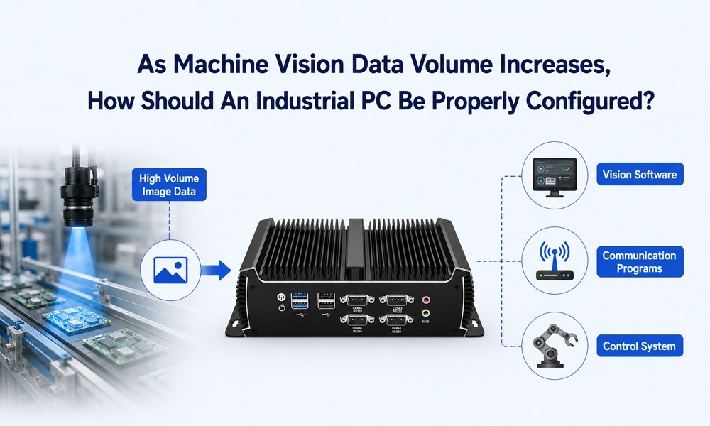 บล็อกบริษัทล่าสุดเกี่ยวกับ เมื่อปริมาณข้อมูล Machine Vision เพิ่มขึ้น ควรตั้งค่า Industrial PC อย่างไรให้เหมาะสม?