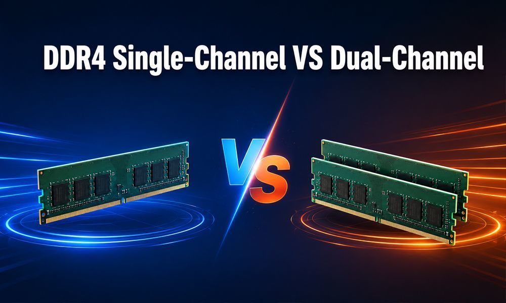 บล็อกบริษัทล่าสุดเกี่ยวกับ DDR4 Single Channel VS Dual Channel: How Memory Configuration Affects Integrated Graphics Performance In Mini PCs