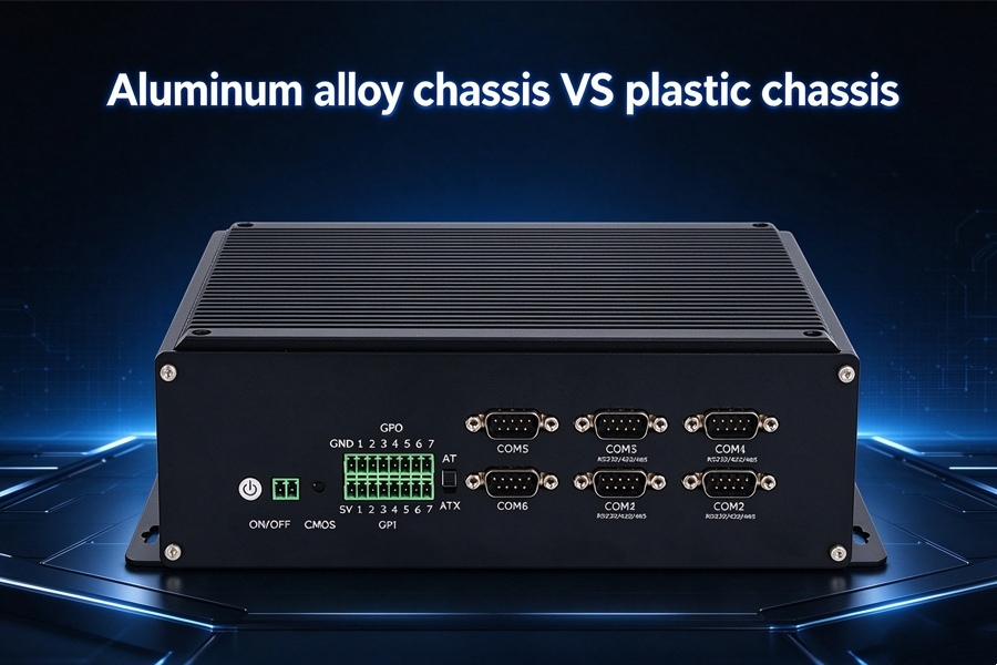 บล็อกบริษัทล่าสุดเกี่ยวกับ Aluminum alloy chassis VS plastic chassis: Differences in heat dissipation and shielding for industrial PCs