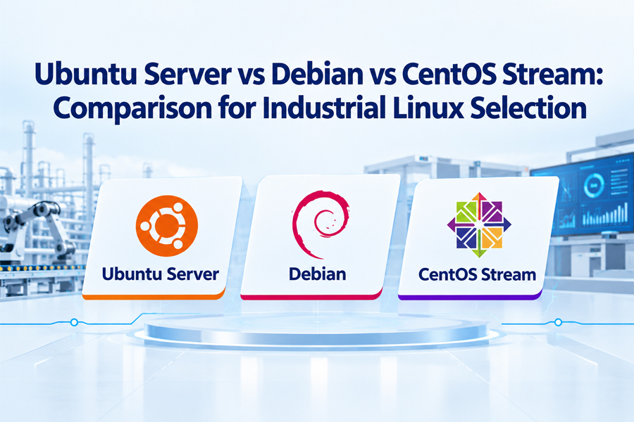 บล็อกบริษัทล่าสุดเกี่ยวกับ Ubuntu Server เทียบกับ Debian เทียบกับ CentOS Stream: การเปรียบเทียบสำหรับการเลือก Linux สำหรับอุตสาหกรรม