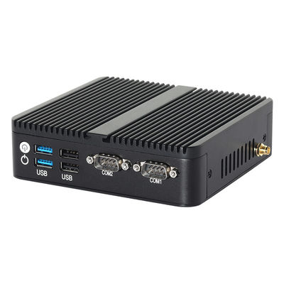 ซื้อ J6412 N100 โปรเซสเซอร์ มินิ ฟานเลส พีซี DDR4 Dual LAN Dual COM RS232 Triple Display online manufacture