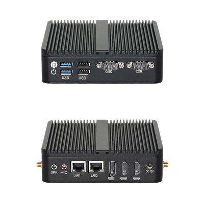 ซื้อ อินเทล N100 อุตสาหกรรม PC ที่ไม่มีพัดลม พร้อมชัสซี่สีดํา online manufacture
