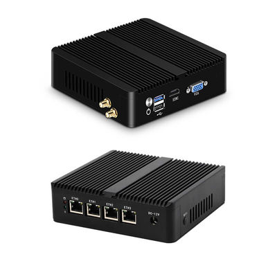 ซื้อ Fanless Firewall Mini PC Router With Celeron N2830 DDR3 8GB RAM Aluminum Chassis online manufacture