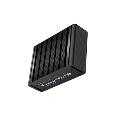 ซื้อ 2LAN 2COM เครื่องคอมพิวเตอร์อุตสาหกรรมไร้พัดลม Intel Core i5 โปรเซสเซอร์ อลูมิเนียม online manufacture