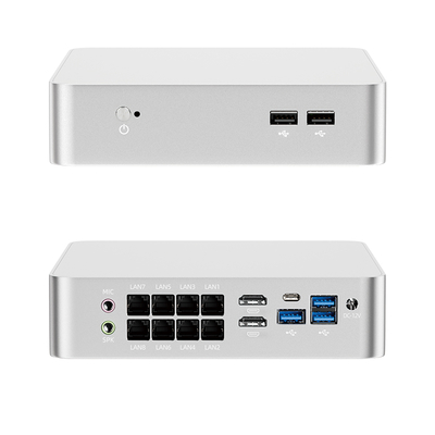 ซื้อ Intel Core i7-8705G With 8 LAN 2 HDMI 1 DC DDR4 64GB RAM Industrial Mini PC online manufacture