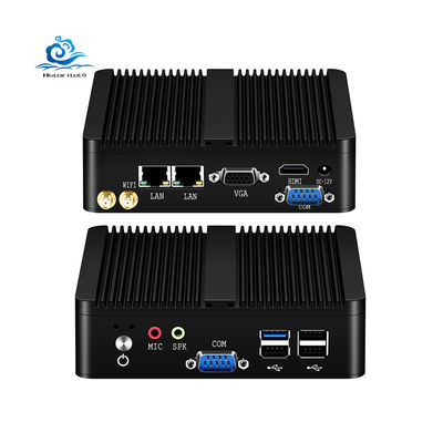 ซื้อ PC อุตสาหกรรม Fanless มินิคอมพิวเตอร์ด้วย Windows 10 / Linux การสนับสนุน Compact Aluminum Shell Design 133mm*125mm*40mm การผลิตออนไลน์