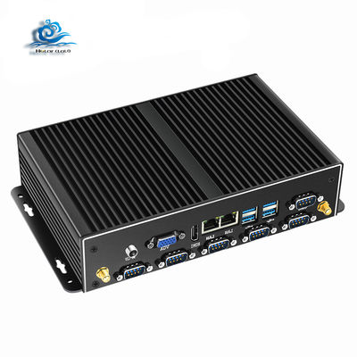 ซื้อ คอมพิวเตอร์อุตสาหกรรมแบบไร้พัดลมพร้อมพอร์ต RS232/485 6 พอร์ต และ USB 8 พอร์ต พร้อมโปรเซสเซอร์ Intel Core i5 4200U การผลิตออนไลน์