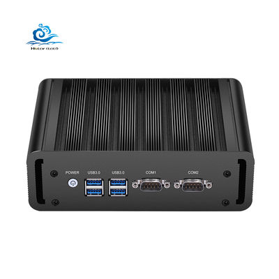 ซื้อ Black Color Fanless Industrial Mini PC with 12V Power DDR3 RAM and 1-Year Warranty การผลิตออนไลน์