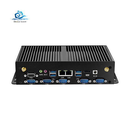 ซื้อ HLY J1900 คอมพิวเตอร์อุตสาหกรรม 8 สาย USB 3G/4G LTE และคอมพิวเตอร์ที่ติดตั้งขนาดเล็ก 235x137x55 มม การผลิตออนไลน์