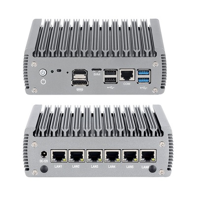 ซื้อ มินิพีซีไฟร์วอลล์โปรเซสเซอร์ Intel N100 พร้อม 6 LAN 1 HD-MI 1 DP การผลิตออนไลน์