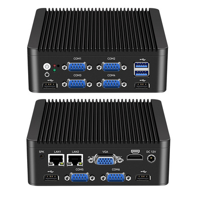 ซื้อ อินเทล N5000 J4125 มินิคอมพิวเตอร์ 4 โคเรีย พร้อม LAN 6 COM และ DDR4 แบบคู่ การผลิตออนไลน์
