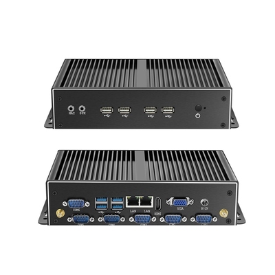 ซื้อ HLY Fanless Industrial Mini PC พร้อม Intel Core i5 4200U Dual Gigabit Ethernet และพอร์ต RS232 การผลิตออนไลน์