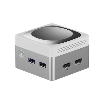 คอมพิวเตอร์ Intel N100 Mini Cube คอมพิวเตอร์ LPDDR5 Dual Gigabit Ethernet RJ45 คอมพิวเตอร์เล็กสําหรับบ้าน