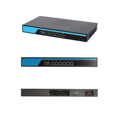 Intel Celeron J6412 Quad Core 4 Thread 6 LAN Linux 1U Server พร้อมคอนโซลและแฟน