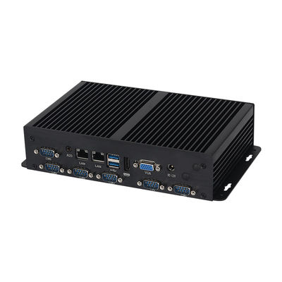 โปรเซสเซอร์ Dual LAN 6COM Fanless Intel Mini PC Core Series Celeron 3855U พร้อม SSD MSATA