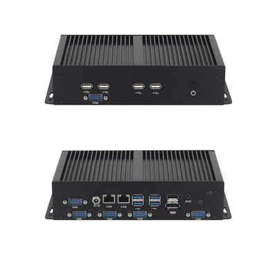 DDR4 Fanless Industrial Mini PC Dual LAN 6COM Intel Core Celeron ซีรี่ย์