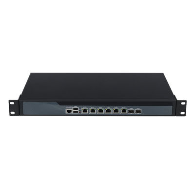 3865U 1U Server 6 LAN 2 Fiber Optic Linux Firewall Router Server พร้อมแฟน