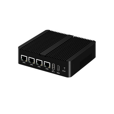 อินเทล N100 Processor Fanless อินดัสเตรียล มินิคอมพิวเตอร์ Dual COM DDR4 RAM 4LAN