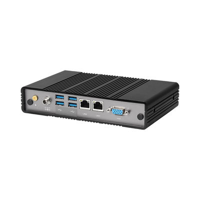 อินเทลอะตอม E3940 DDR3L 8GB อุตสาหกรรม PC Dual LAN Dual COM Fanless มินิคอมพิวเตอร์