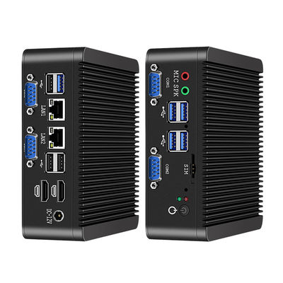 Intel Celeron J4125 PC อุตสาหกรรม พร้อม Dual LAN 4 COM DDR4 8GB และ Linux