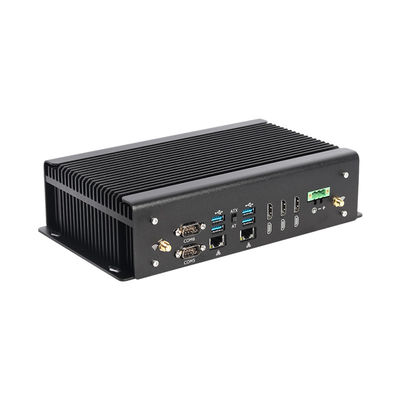PC อุตสาหกรรมไร้พัดลม DDR4 Intel 11th Gen Core i7 10870H มินิพีซีด้วย GPIO Dual LAN 6COM