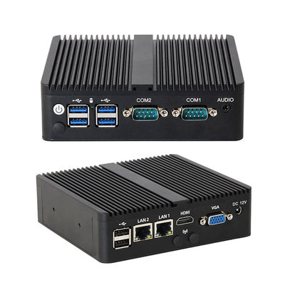 Intel Celeron Series Processor Custom Mini PC พร้อม COM และ HDMI สองตัว สําหรับอุตสาหกรรม