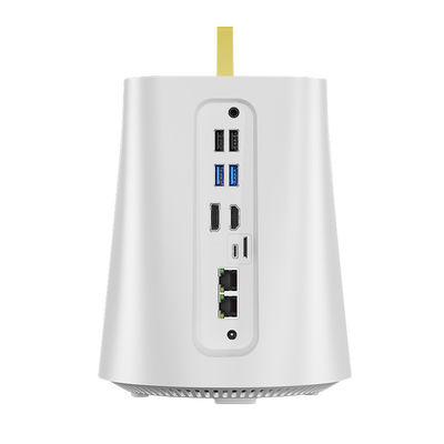 สี่ RJ45 2.5G LAN โปรแกรม Router DDR4 32G NAS Intel และ AMD Firewall มินิพีซี