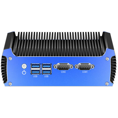 Dual LAN Dual COM Intel Fanless Mini PC พร้อม RAM DDR3 ถึง 8GB Linux และ mSATA