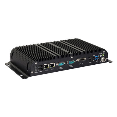 Dual LAN Dual COM Fanless PC พร้อม DDR4 32G Intel Celeron J4125 J6412 มินิพีซี