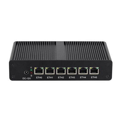 Intel Pentium 4405U 6LAN RJ45 โซฟต์แวร์ รูเตอร์ DDR4 พร้อมจอสองฉาก
