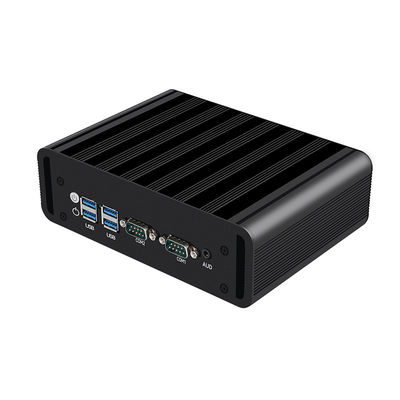 Intel Core i3 i5 i7 Processors Fanless Industrial Mini PC พร้อม 2LAN 2COM RS485