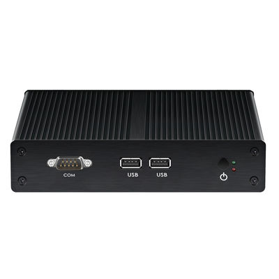 มินิคอมพิวเตอร์อุตสาหกรรมไร้พัดลม พร้อมโปรเซสเซอร์ Intel Celeron J4125 DDR3 และ Dual COM