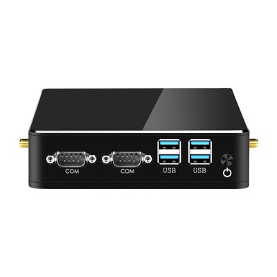 Intel Core i5 8250U อินดัสเตรียล ฟานเลส คอมพิวเตอร์ ด้วย mSATA SSD Dual Ethernet Dual COM
