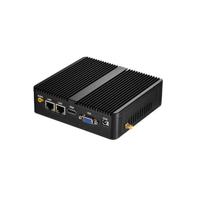 พีซีอุตสาหกรรมขนาดเล็กไร้พัดลม พร้อมโปรเซสเซอร์ Intel Celeron Dual LAN Dual COM