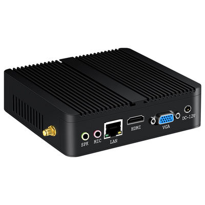 เครื่องคอมพิวเตอร์ขนาดเล็กไม่มีพัดลม Ethernet ตัวเดียว 6USB อินเตอร์เฟซ โปรตาเบล คอมพิวเตอร์สําหรับสํานักงานในบ้าน