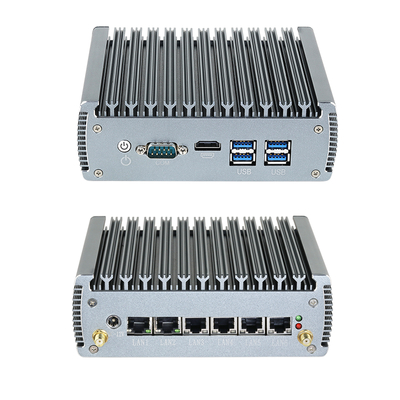 Intel I5 1145G7 โปรเซสเซอร์ พร้อม LAN หกช่อง, COM หนึ่งช่อง และ HDMI 1 ช่อง, Industrial Mini PC