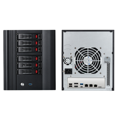 NAS Server N150 6-Bay Host Interface เครือข่าย NAS ที่เชื่อมโยงกับช่องเก็บข้อมูล