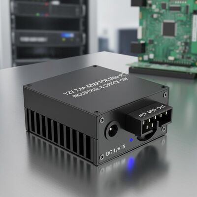อะแดปเตอร์ 12V 2.4A Mini PC พร้อมพัดลม 1 ตัว แหล่งจ่ายไฟ ATX 12V 4Pin เหมาะสำหรับระบบอัตโนมัติในอุตสาหกรรมและสำนักงาน