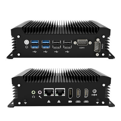 Intel Core U5 135U Processor Fanless Industrial Mini PC พร้อม 2 Port LAN 2 Port RS232 COM 8 Port USB 2 HD-MI และ 1 อินเตอร์เฟซ DP